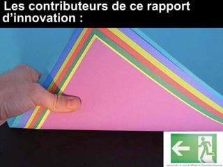Présentation storytelling Introduction du rapport d'innovation de courts circuits
