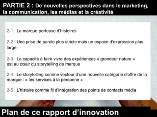 Présentation storytelling Introduction du rapport d'innovation de courts circuits