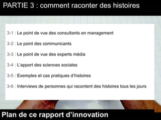 Présentation storytelling Introduction du rapport d'innovation de courts circuits