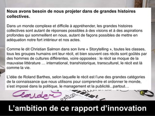 Présentation storytelling Introduction du rapport d'innovation de courts circuits