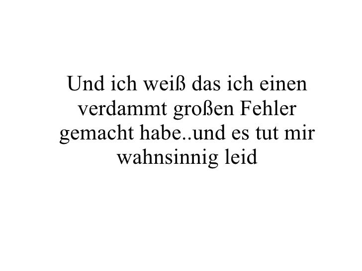 Ich hab fehler gemacht songtext