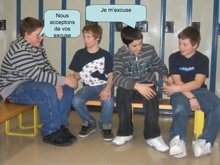 Je m’excuse Nous acceptons de vos excuse