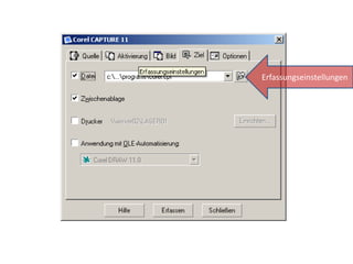 Erfassungseinstellungen