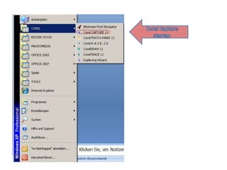 Corel Capture starten