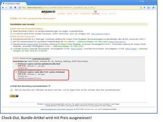 Check-Out, Bundle-Artikel wird mit Preis ausgewiesen!