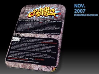 Nov.2007Programme grand mix