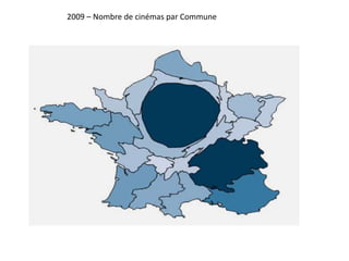 2009 – Nombre de cinémas par Commune
 
