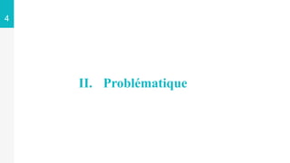 II. Problématique
4
 