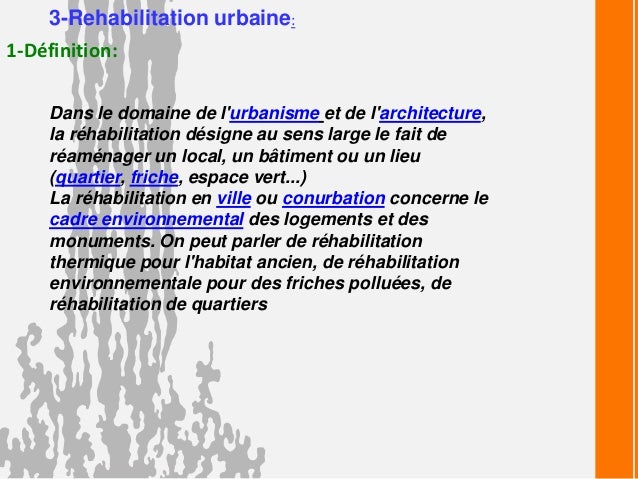 la rénovation urbaine définition