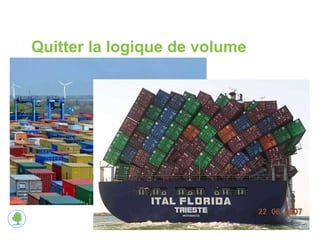 Quitter la logique de volume 
 