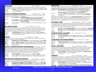 27.11.11 Förderverein der Geschwister-Scholl-Schule Langen e.V.  