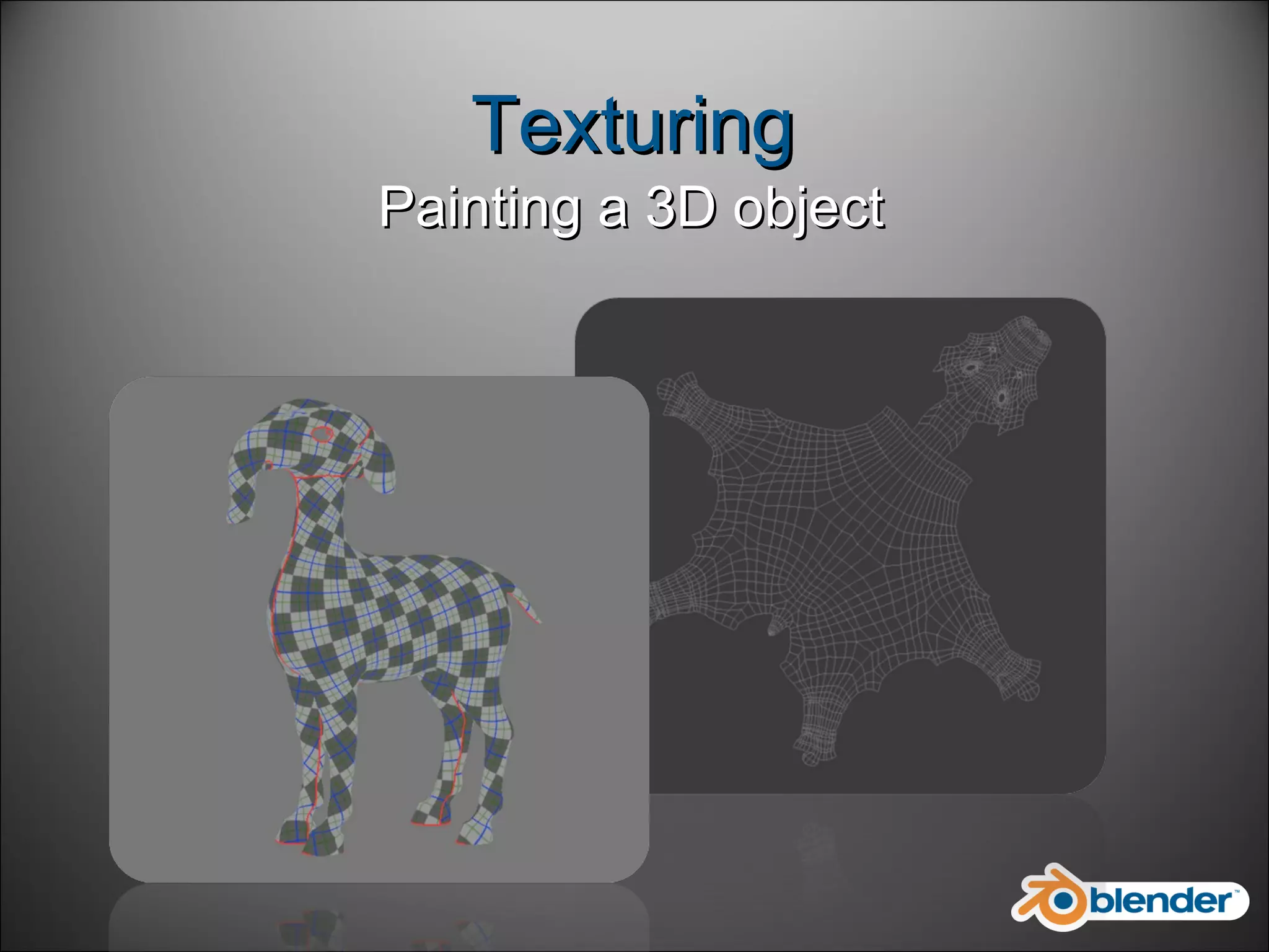 Texturing Painting a 3D object 