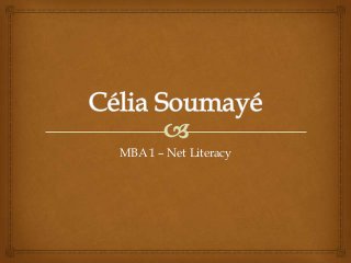 MBA 1 – Net Literacy

 