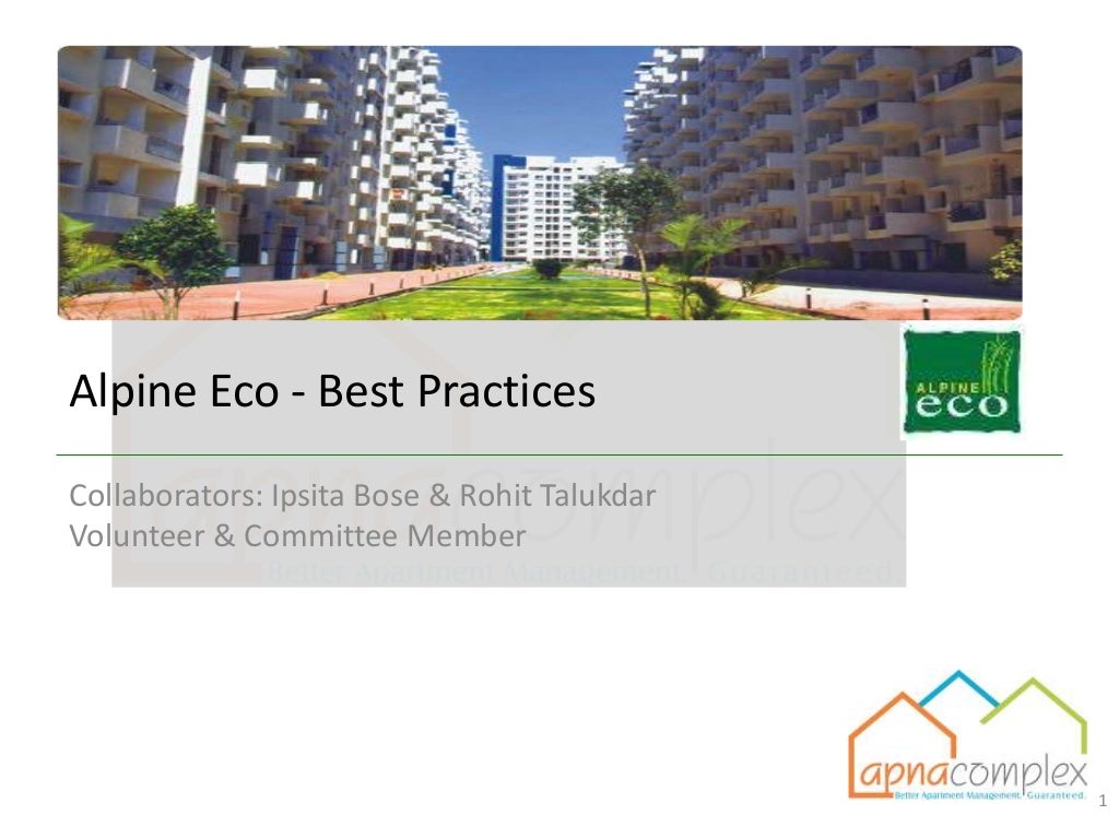 Better Apartment Management Conference Best Practices in Alpine Eco…