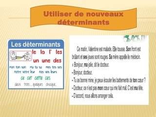 Utiliser de nouveaux
déterminants
 