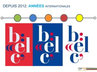 DEPUIS 2012: ANNÉES INTERNATIONALES
 
