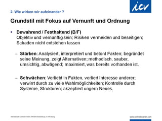2. Wie wirken wir aufeinander ?




Internationaler Controller Verein | AK Berlin-Brandenburg | 51.AK-Sitzung
 
