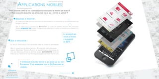 Applications mobiles 
Vous souhaitez offrir à vos clients une navigation simple et intuitive sur mobile ? 
Vous souhaitez développer une application ou un jeu à ce type de support ? 
Ergonimie et intuitivité : 
A l’heure où le web vous suit dans tous vos déplacement et la navigation se fait essentiellement sur 
mobiles et tablettes. 
Que se soient par la technologie Responsive*, ou votre site internet nécessite une adaptation 
mobile, ADMAKER TM possède l’expertise pour offrir à vos clients le support le plus adapté à la 
navigation de votre site internet. 
Jeux et application : 
Les jeux et applications font désormais partie de notre vie quotidienne. 
Que ce soient par les réseaux sociaux (Facebook), les plateformes 
mobiles (Appstore, Google Plays ) ou encore pour la realisation de 
vos jeux personnalisés sur un support mobile, admaker tm vous fait 
partager sa créativité et son professionnalisme pour tous vos projets. 
NOS ENGAGEMENTS 
ADMAKER TM 
18, rue Gounod 
92210 Saint Cloud 
Tél. : 01.47.10.11.12 
contact@admaker.fr 
La diversité des 
tailles d’écran 
a augmenté 
de 32% 
1 internaute sur 2 est inscrit à au moins un jeu sur 
Facebook. Cela représente plus de 265 millions de 
joueurs. 
Pour en savoir plus 
22 23 
 