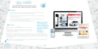 L'expertise : 
Nos consultants étudient votre marché, votre activité, votre cible mais aussi vos 
évolutions futures pour vous proposer des solutions pérennes. 
Nous adaptons notre savoir-faire pour vous offrir une solution personnalisée et 
conforme à vos attentes. 
A partir de CMS reconnus (J oomla, WordPress, Drupal, Spip, MadeSimple, etc...), 
nous vous offrons un site personnalisé sur-mesure. 
Faites confiance à notre équipe de développeurs expérimentés. 
NOS ENGAGEMENTS 
ADMAKER TM 
18, rue Gounod 
92210 Saint Cloud 
Tél. : 01.47.10.11.12 
contact@admaker.fr 
Site vitrine 
Vous souhaitez diffuser votre vitrine sur la toile ? 
Développer votre communication grâce à Internet ? 
Parce que les belles 
choses prennent du 
temps, la présentation 
de votre contenu sur 
Internet ne peut être 
réalisée à 
demi mesure. 
Les étapes : 
Architecture de l’information selon votre cible et ses attentes 
Conception du cahier des charges fonctionnel répertoriant 
l’ensemble des fonctionnalités à développer et la structuration 
de l’information à présenter. 
Réalisation de l’ensemble des maquettes "type" conjointement avec le client, comprenant des allers-retours 
jusqu’à validation définitive des maquettes. Pour vous offrir tout le service pour mener à bien 
vos projets, nos équipes vous proposeront éventuellement des maquettes supplémentaires pour répondre 
à vos exigences. 
Développement : Votre site Internet développé en live, nos équipes vous présentent l’avancé du travail 
au jour le jour pour gagner en efficacite. 
Pour en savoir plus 
24 25 
 