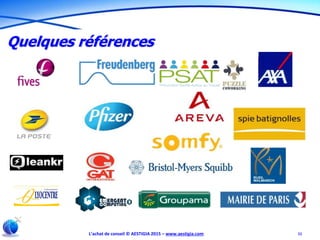 L’achat de conseil © AESTIGIA 2015 – www.aestigia.com 11
Quelques références
 