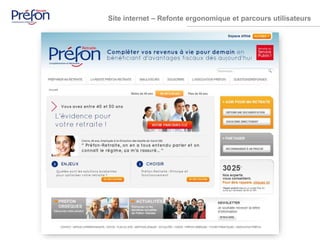 Site internet – Refonte ergonomique et parcours utilisateurs
 