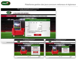 Plateforme gestion des jeux-concours nationaux et régionaux
 