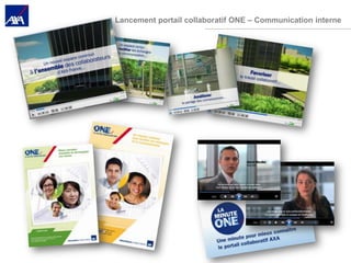 Lancement portail collaboratif ONE – Communication interne
 