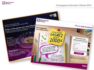 Campagnes Activation Clients 2012
 