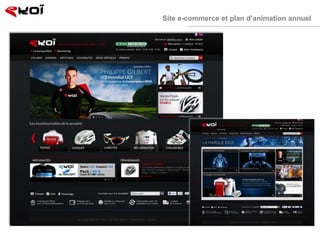 Site e-commerce et plan d’animation annuel
 