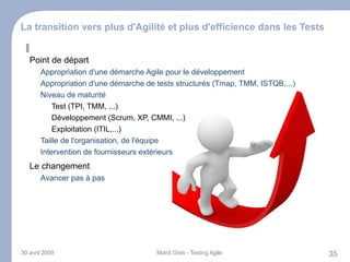 Faciliter le re-factoring Centrer la démarche de test sur la non-régression 