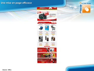 Une mise en page efficace Source : Altics 