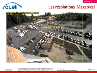Reason 2


                                                                                                                Les résolutions Megapixel




               Ce document et les informations qu’il contient sont propriété de Saïd ACHACHE. Il ne doit pas être utilisé
                                                                                                                                  Saïd – ACHACHE
Confidentiel   à d’autres fins que celles pour lesquelles il a été établi et transmis. Il ne peut être ni reproduit ni divulgué
                                                                                                                                  Présentation évolution de la vidéosurveillance
                                                                                                                                                                                      10/05/12   13
               à des tiers, en tout ou partie, sous quelque forme que ce soit, sans l’accord préalable, exprès et écrit de
               l’auteur
 