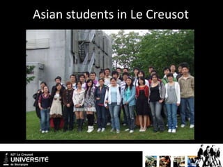 Asian students in Le Creusot
 