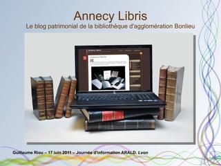 Annecy Libris Le blog patrimonial de la bibliothèque d'agglomération Bonlieu ,[object Object]
