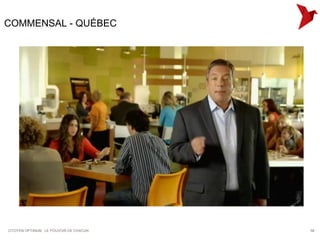 COMMENSAL - QUÉBEC




CITOYEN OPTIMUM : LE POUVOIR DE CHACUN   58
 