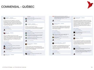 COMMENSAL - QUÉBEC




CITOYEN OPTIMUM : LE POUVOIR DE CHACUN   59
 