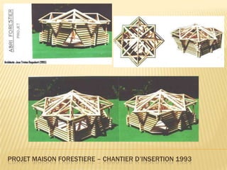 PROJET MAISON FORESTIERE – CHANTIER D’INSERTION 1993
 