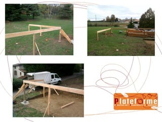 Réalisation de plots de soutènement en béton