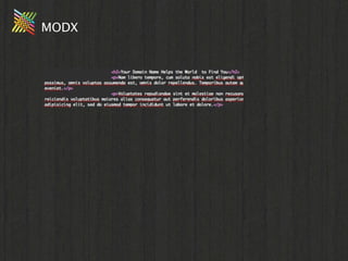 MODX
 