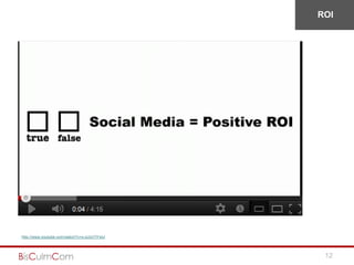 ROI




http://www.youtube.com/watch?v=x-uUIxYIYwU



                                              12
 