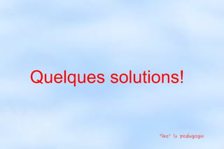 Conclusion le blog est mort, vive le blog! une simple question d'attitude et...d'habitude! - Microblogging: rapidité, pluralité de diffusion 