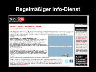Regelmäßiger Info-Dienst
 