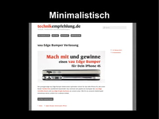 Minimalistisch
 
