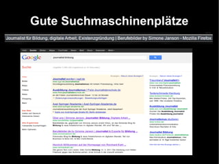 Gute Suchmaschinenplätze
 