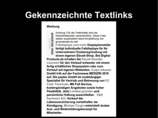 Gekennzeichnte Textlinks
 