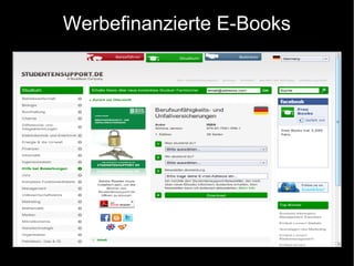 Werbefinanzierte E-Books
 