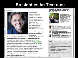 So sieht es im Text aus:
 