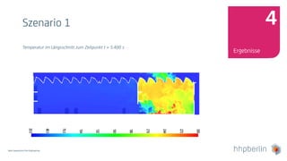 Next Generation Fire Engineering
Szenario 1
Temperatur im Längsschnitt zum Zeitpunkt t = 5.400 s
Ergebnisse
4
 
