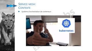 Système d'orchestration de conteneurs
SERVICE MESH:
CONTEXTE
 
