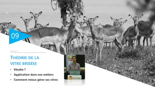 09
• Késako ?
• Application dans nos métiers
• Comment mieux gérer ses vitres
THÉORIE DE LA
VITRE BRISÉEE
Saad Ansari
Dev, Data Engineer, Engineering Manager @LeFreelance
 